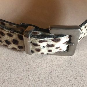 Express Animal Print Leather Belt